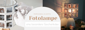 Banner Kleinformat personalisierte Geschenkidee Lampe mit Fotos Handmade Lampe