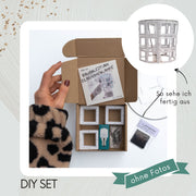 Fotolampenschirm Express DIY Set Inhalt Box 30 Diarahmen