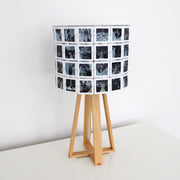 Personalisierte Lampe mit Fotos Tischlampe Holz - Kleinanna Schwarzweißfotos Diarahmen