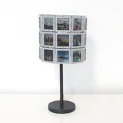 Personalisierte Fotolampe kleinNELLI- Diarahmen Grau - 30 eigene Fotos in Originalfarbe